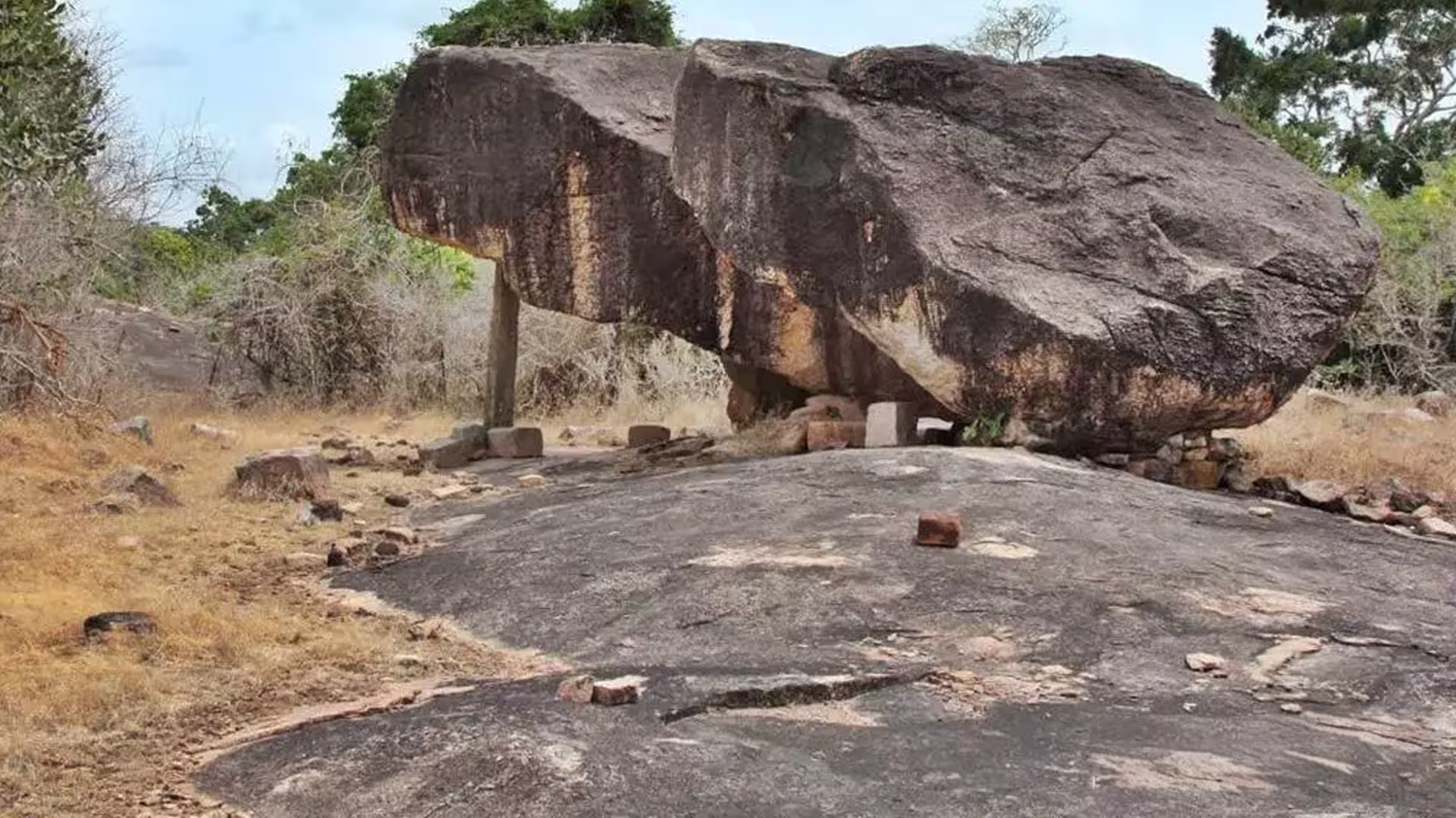 Ancient Buddhist Monastery Ruins Complex